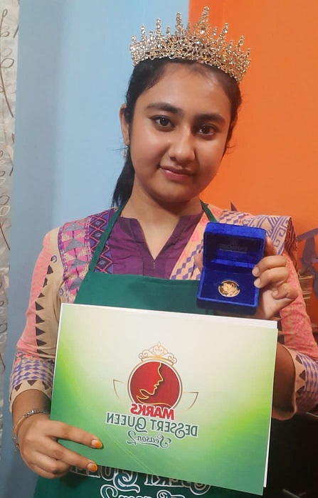 রান্না প্রতিযোগিতায় স্বর্ণপদক পেলেন চাঁপাইনবাবগঞ্জের মাহি